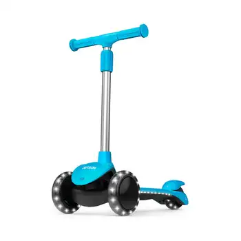 Lumi 3 Wheel Light-up Kick Scooter, 3 + Yaş Arası Ayarlanabilir Yükseklik, Unisex, Mavi