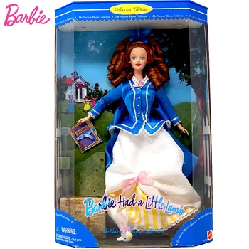Orijinal Mattel Barbie Vardı Küçük Kuzu 1998 Kırsal Retro Bebek 1/6 Kreş Kafiye Bebek Kızlar için Oyuncaklar Collector Edition