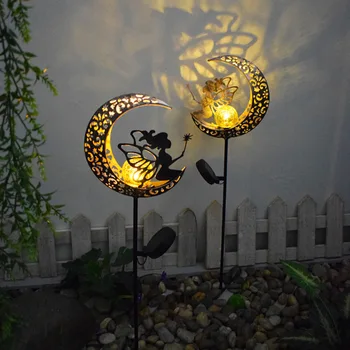 Güneş Led ışıkları açık su geçirmez ay peri çim bahçe güneş lambaları yolu peyzaj avlu Garland dekorasyon