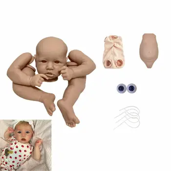22 İnç Saskıa Kalıp Yeniden Doğmuş Bebek Bebekler Vinil Kumaş Vücut Boş Boyasız DIY parça kiti Oyuncak Güzel Kız LOL Hediye