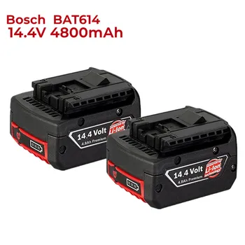 1-3 ADET 4800Ah BAT614 Pil 14.4 V için Yedek Bosch Pil Akülü Matkap lityum iyon batarya BAT607 BAT607G BAT614G