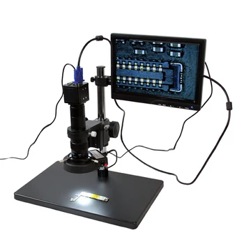 Video Mikroskop Cep Telefonu Bakım Mikroskop Ayarlanabilir LED Lamba TBK-10A HD 10~180x Elektronik Ekran Amplifikasyon