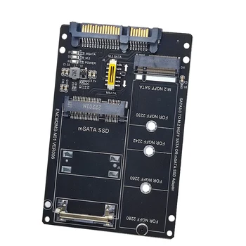 NGFF + MSATA SATA3.0 Adaptör Kartı M2 ANAHTAR B-M SSD 6G Arayüzü Dönüşüm Kartı