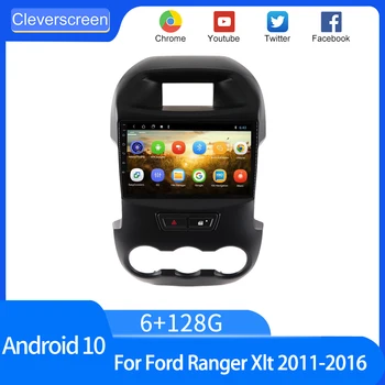 Araba Multimedya Sistemi Android 10.0 carplay Araba Radyo Ford Ranger Xlt 2011-2016 GPS Navigasyon Audioradio DVD oynatıcı Deckless