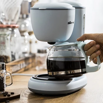 220V Espresso Kahve Makinesi Damla Kahve makinesi 600ML Demlik Cam Şişe Tozu Damla Geçirmez Filtre Yalıtımlı Demlik