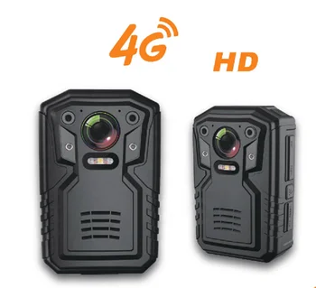 HD Polis Vücut Yıpranmış Gözetim Kamera Desteği WiFi 4G Ve GPS Kaydedici gerçek zamanlı çalışır fonksiyonu