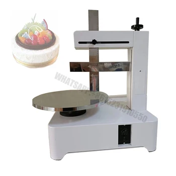 Yuvarlak Kek Krem Yayma Kaplama dolum makinesi Kek Ekmek Krem Dekorasyon Serpme Yumuşatma Makinesi Yerleştirebilirsiniz Kek Alt