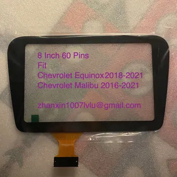 8.0 İnç 60 Pins dokunmatik ekran paneli Sayısallaştırıcı Lens Fit Chevrolet Malibu Equinox araç DVD oynatıcı Ses Radyo Medya Oynatıcı GPS Navigasyon