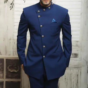 2 Parça Jodhpurı Erkek Takım Elbise Slim Fit 2023 Düğün Smokin Damat Erkek Moda Ceket Pantolon ile Yeni Varış