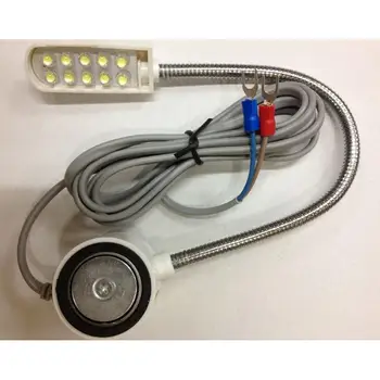 10 LED boncuk lamba dikiş makinesi çalışma ışığı beyaz ışık esnek Gooseneck lambası manyetik montaj