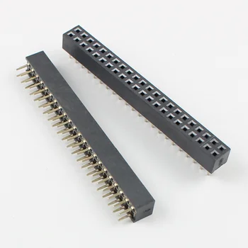 50 adet 2mm 2.0 mm Pitch 2x22 Pin 44 Pin Dişi Çift Sıralı Düz Pin Header Şerit 44 P soketli konnektör