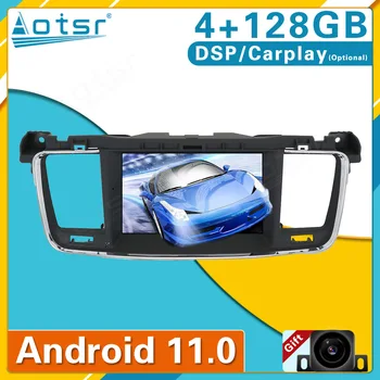 Android 11 4G +128G PEUGEOT 508 2011-2017 İçin araç DVD oynatıcı Multimedya Oynatıcı GPS navigasyon başkanı Ünitesi otomobil radyosu stereo DSP Carplay