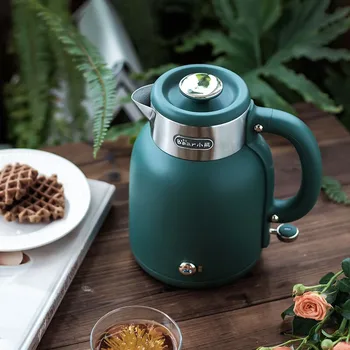 Ev elektrikli su ısıtıcısı 1.5 L zarif mutfak aletleri çay kahve paslanmaz çelik otomatik su ısıtıcısı STRIX termostat su ısıtıcısı