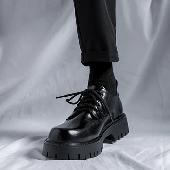 Erkek deri ayakkabı Erkekler Elbise Ayakkabı Resmi düğün parti ayakkabıları Erkekler için Retro Brogue Ayakkabı Lüks Marka erkek Oxfords Ayakkabı B273