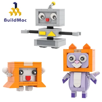 Yapı MOC Makinesi Kedi Foxys Boxys LankyBoxs İstifleme Blokları Koleksiyonu İnşaat Tuğla Çocuk çocuk oyuncağı Hobiler