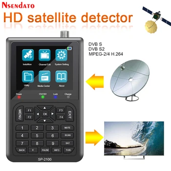 SATLİNK SP-2100 HD DVB S S2 Sat Bulucu Dijital Uydu Bulucu 3.5 inç LCD Uydu Bulucu Uydu Sinyal bulucu Metre
