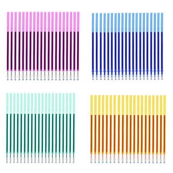 20 Adet/takım Renkli Silinebilir Kalemler Dolum Çubuklar 0.5 mm Renkli Mürekkep Yıkanabilir Kolu Okul Yazma Doodle Kırtasiye