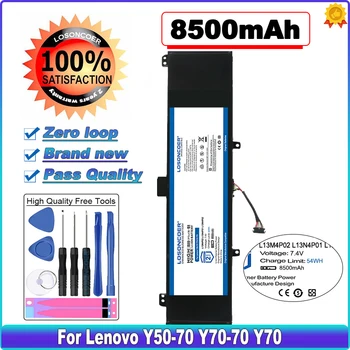 8500 mAh L13M4P02 L13N4P01 Dizüstü lenovo için batarya Y50-70 Y70-70 Y70 121500250