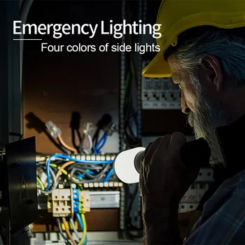 Açık LED şarj edilebilir el feneri Kamp Lambası El Feneri 4 Renk 2 İn 1 Taşınabilir Güçlü Parlak El Feneri