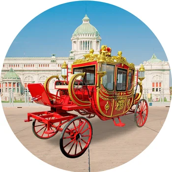 2023 Zarif Prenses At Arabası Satılık Kraliyet Düğün Arabaları Mobil At Arabası
