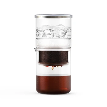 Soğuk Demleme Kahve Makinesi 300ml Premium Buzlu Kahve Makinesi, Cam Soğuk Demleme Buzlu Kahve Makinesi paslanmaz çelik tel örgü Filtre