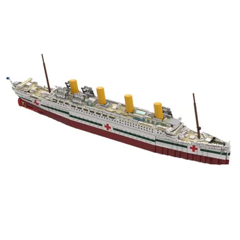 3445 ADET MOC Britannica Hastane Yüksek zorluk DIY Montaj Oyuncak Gemi Modeli Teknoloji Yapı Taşı Tuğla çocuk Hediye