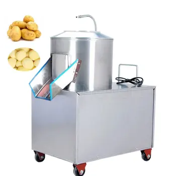 Ticari Patates Soyma Makinesi 120-250 kg/saat Tatlı Patates Soyucu Temizleme Makinesi