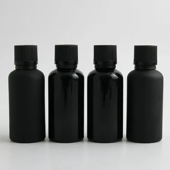 360x50 ml uçucu yağ Buzlu/Pürüzsüz Siyah Cam Şişe Plastik Siyah Kapaklı Sıvı Reaktif Pipet şişesi Kilitli Şişe