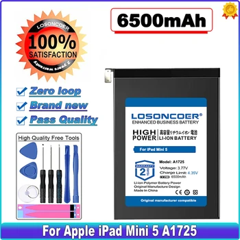 LOSONCOER 6500mAh Üst Marka 100% Yeni Apple iPad Mini 5 için A1725 / A2114 / A2125 / A2126 / A2133 Piller