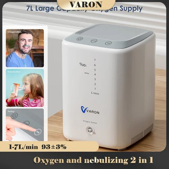 VARON Household-0xygen Con-centrator ① -ll Ev Kullanımı Ayarlanabilir Makine AC110V %30-93 ABD Stoğu