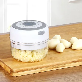 Elektrikli Mutfak Kıyıcı Sarımsak Ezici Kıyma Makinesi Mini Gıda Sarımsak sebze kesicisi Kırıcı Şarj Edilebilir mutfak robotu