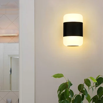 LED dış duvar dekor lambası duvar ışıkları su geçirmez IP65 12W sundurma Tavan Duvar aydınlatma ev banyo dekoratif duvar lambaları