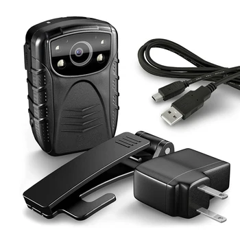 2 İnç LCD Giyilebilir Kayıt Kamera Su Geçirmez Polis vücut kamerası Klip İle 1080P Video Ses Spor Kamera Gece Görüş 4500mAh