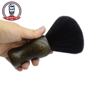 1 Adet Profesyonel Kuaför Boyun Yüz Duster Fırçalar Kuaför Saç Temiz Yumuşak Siyah Saç Fırçası Salon Kuaförlük Şekillendirici Araçları