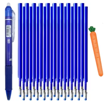 Geri çekilebilir Tip Sihirli Silinebilir Kalem Mermi Ucu Yedekler 0.5 mm Mavi Siyah Mürekkep Ofis Yazma Malzemeleri Okul Öğrenci Kırtasiye