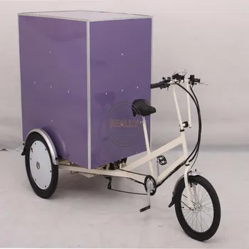 Yetişkin elektrikli kargo bisikleti Bagaj Transpots Üç Tekerlekli Bisiklet Ekspres Teslimat Sepeti CE ile