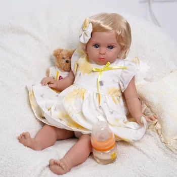 ADFO Bebe Reborn Bebek Bebekler Oyuncak 20 İnç 50 cm Adelaide Gerçekçi Bebek Canlı Gerçekçi Yenidoğan Bebekler Gerçek Bebek Çocuk Bebek Kız