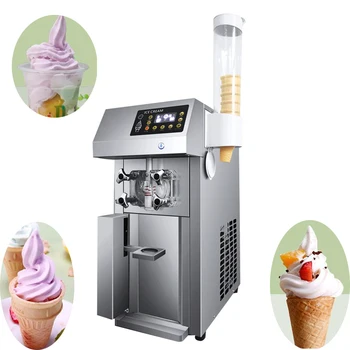 PBOBP 220V Taşınabilir Elektrikli dondurma yapma makinesi DIY Dondurma Makinesi Dondurulmuş Yoğurt Smoothie Milkshake Makinesi