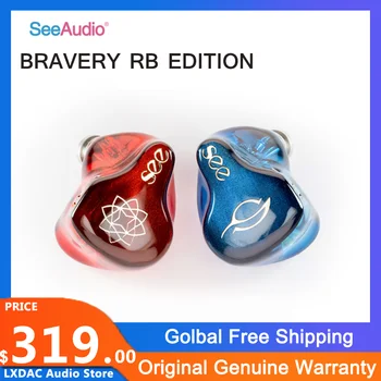 SeeAudıo Cesaret RB Edition Yıldönümü Hifi Kulaklık 4 Dengeli Armatür kulaklıklar 2 Pin 0.78 mm Ayrılabilir Kablo Kafaları