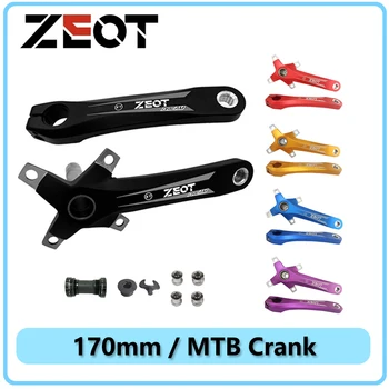 ZEOT Mtb Krank Bisiklet Entegre Dağ Bisikleti Hollowtech Aynakol 104 BCD Bağlantı Çubukları 170mm Aynakol 32/34/36/38/40 / 42T