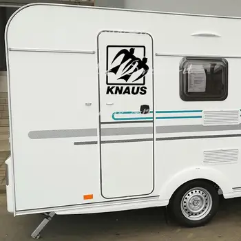 Yaratıcı Knaus Karavan Sticker Kapak Çizikler Karikatür RV Pencere Çıkartmaları karavan Çıkartmalar