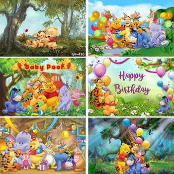 Tuval Boyama Posterler Ve Baskılar Karikatür Winnie The Pooh Tema Disney Anime Duvar Sanatı Yatak Odası Ev Dekorasyon Çocuk Odası Dekor