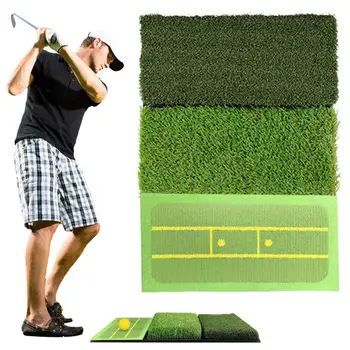 Golf İsabet Pedi 3-in-1 Kulübü Uygulama Vuruş Mat Algılama Yardımı Algılama Yardımı İsabet Yüzeyler Taşınabilir Golf eğitim yardımları İçin